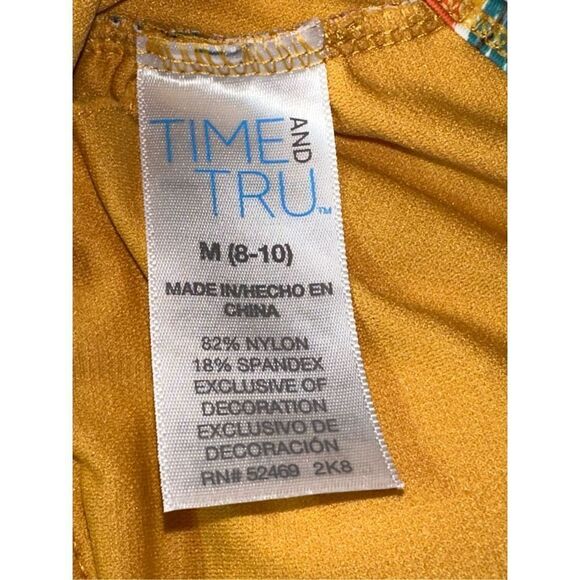 Time and Tru hawaiian floral tankini top size M - Picture 5 of 5